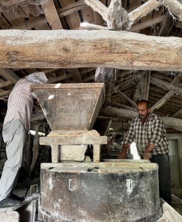 Samsun Havza'da 300 yıllık su değirmeni altıncı kuşakla dönmeye devam ediyor