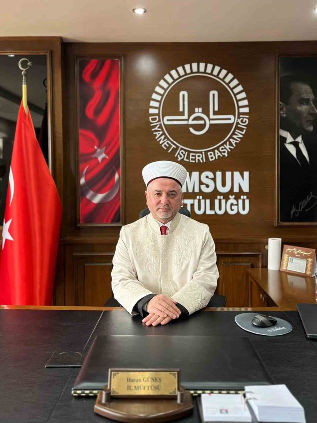 Samsun İl Müftülüğünde devir teslim töreni düzenlendi, Hasan Güneş göreve başladı