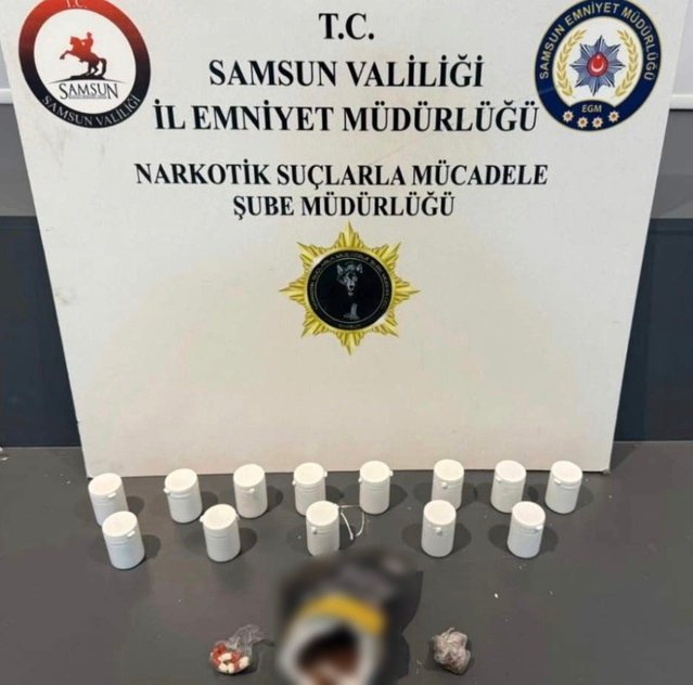 Samsun İlkadım'da operasyonda 5 bin 630 hap ele geçirildi, 3 kişi yakalandı