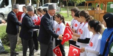 Samsun Kavak'ta gaziler ile genç tekvando sporcuları buluştu
