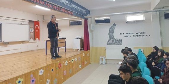 Samsun Salıpazarı'nda lise öğrencileri iş risklerine karşı bilinçlendirildi