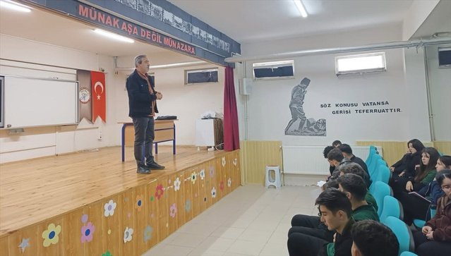 Samsun Salıpazarı'nda lise öğrencileri iş risklerine karşı bilinçlendirildi