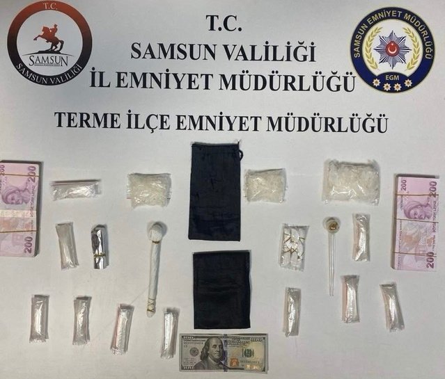 Samsun Terme'de 228,79 gram uyuşturucu ele geçirildi, 2 kişi gözaltına alındı
