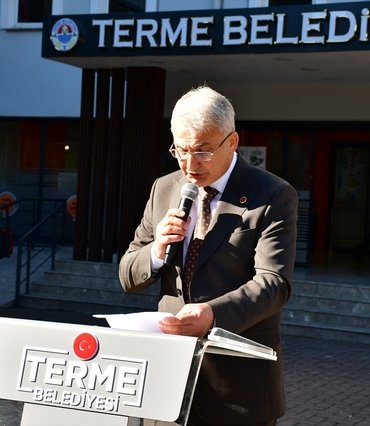 Samsun Terme'de Muhtarlar Günü töreni çelenk sunumu ve dernek ziyaretiyle tamamlandı