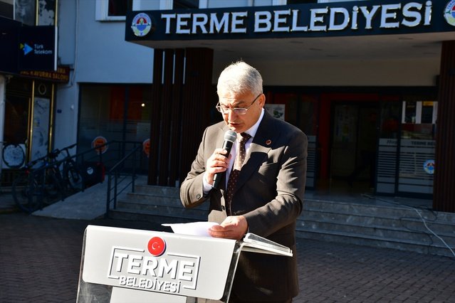 Samsun Terme'de Muhtarlar Günü töreni çelenk sunumu ve dernek ziyaretiyle tamamlandı