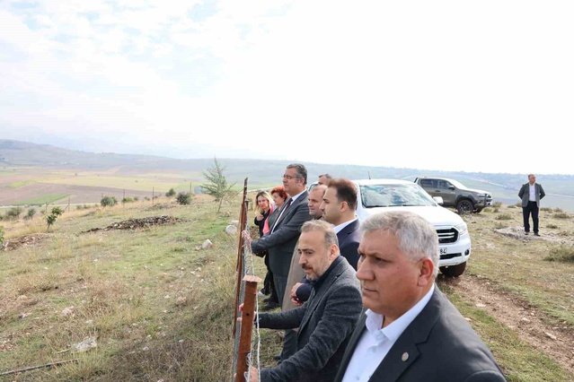 Samsun Vezirköprü'de 7 bin büyükbaş kapasiteli Besi OTB için saha incelemesi yapıldı
