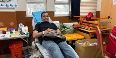 Samsun Vezirköprü'de Mehmet Paşa İlkokulu'nda 90 ünite kan toplandı