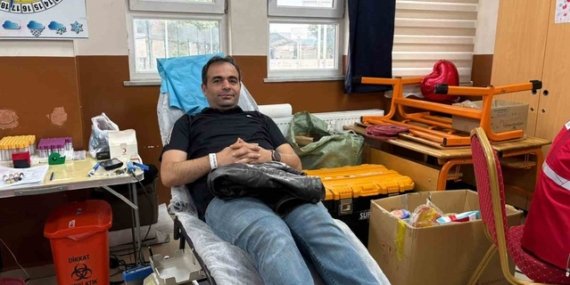 Samsun Vezirköprü'de Mehmet Paşa İlkokulu'nda 90 ünite kan toplandı