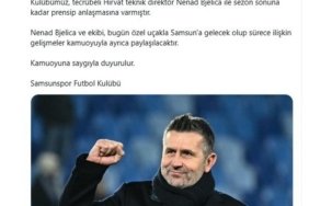 Samsunspor ile prensip anlaşması sağlanan Nenad Bjelica, özel uçakla Samsun'a gelecek