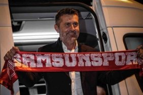 Samsunspor'un yeni hocası Nenad Bjelica, gece uçakla Samsun'a geldi