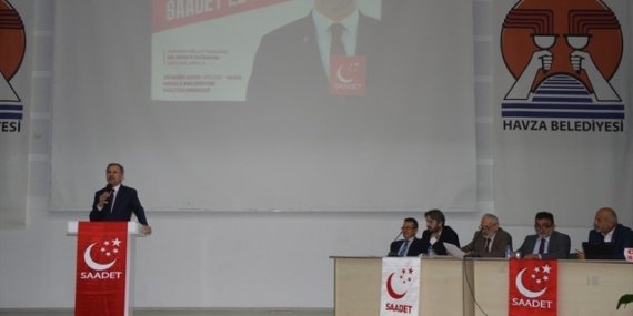 Tek aday Saffet Ergin Samsun Havza'da tüm oylarla Saadet Partisi ilçe başkanı oldu
