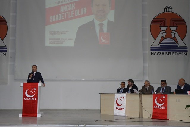 Tek aday Saffet Ergin Samsun Havza'da tüm oylarla Saadet Partisi ilçe başkanı oldu